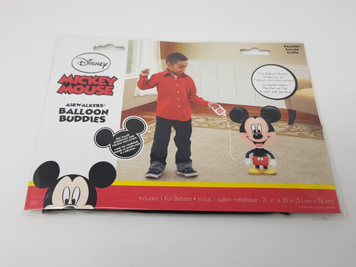 Globo Mickey Mouse, Balloon Buddy, Alto 76cm, Fiesta, Regalo