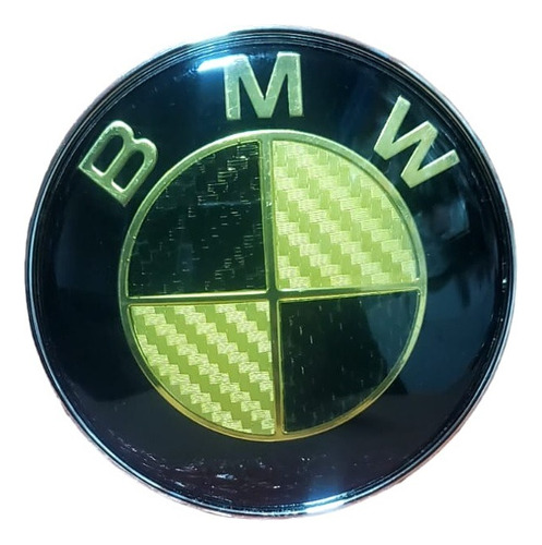 Emblema Negro Capot 8.2cm Diametro Bmw Serie  X1 X3 X5