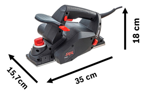 Cepillo Skil 1555 Para Madera Motor De 550 W + Hojas Y Llave