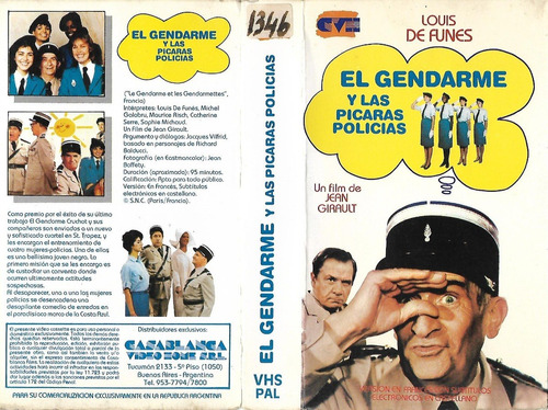 El Gendarme Y Las Pícaras Policías Vhs Louis De Funès 1982