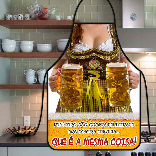 Avental Divertido: Mulher Cerveja