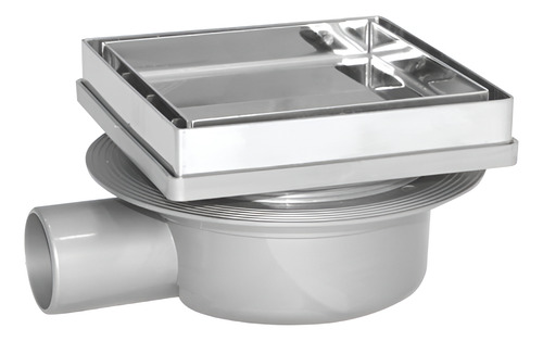 Ralo Oculto Odem Inox 13x13cm Regulável/reversível Sifonado