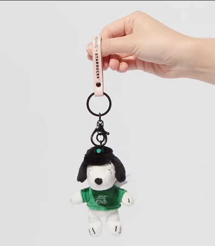 Llavero Starbucks X Peanuts Snoopy Colección 2025 Blanco/verde