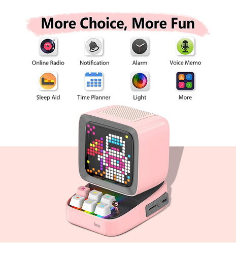 Altavoz Portátil Divoom, Con Bluetooth Y Display Led