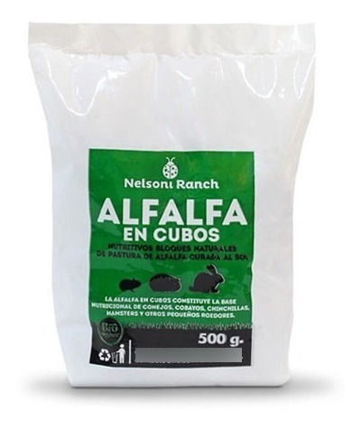 Imagen 5 de 9 de Alfalfa En Cubos Conejo Cobayo Hamster 500gr Nelsoni Ranch