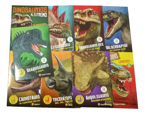 Set X 9 Libros Dinosaurios + Stickers . Guadal