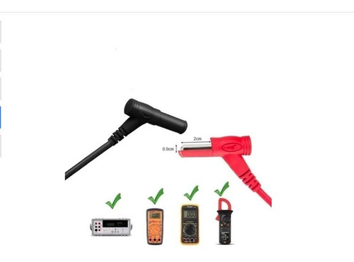 Imagem 4 de 10 de Ponta De Prova Agulha Multimetro Smd 1000v 20a Excelente