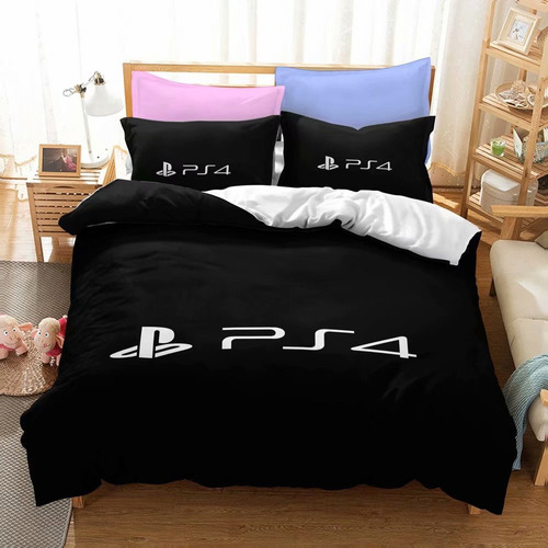 Juego De Funda De Edredón Ps4 Juego De Cama Doble