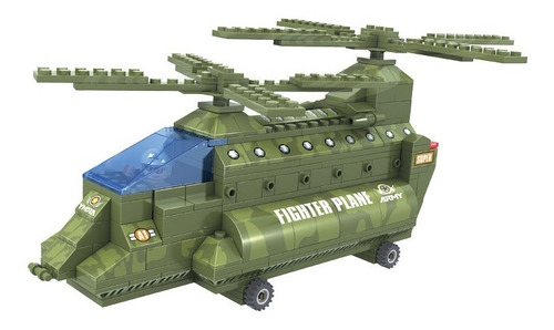 Bloco De Montar Click It Cis Helicóptero Exército