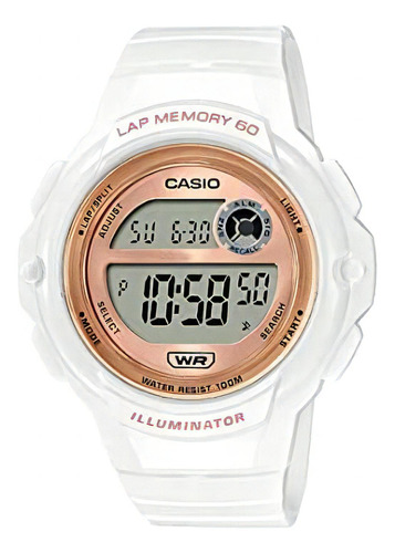 Casio Illuminator Lap Memory 60 Reloj Deportivo Para Mujer C