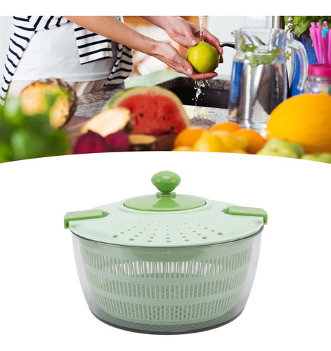 Escurridor De Ensalada Multifunción 4l Con Licor, Girador, S