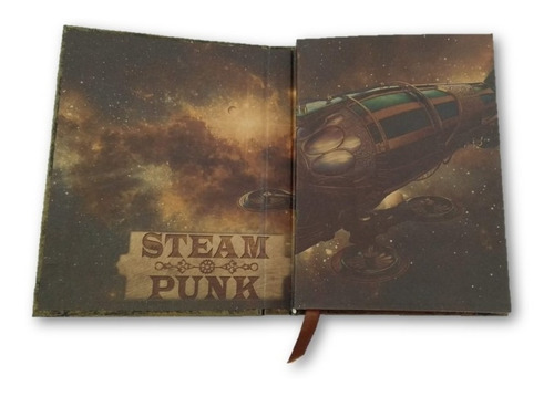 Imagem 9 de 10 de Agenda Sketchbook Steampunk Parte Móvel