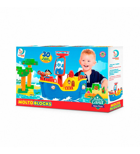 Barco Pirata 30 Bloques Molto Blocks Ploppy 373370