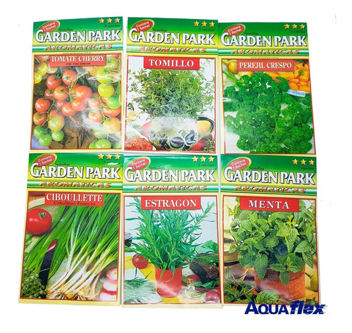 6 Sobres De Semillas Aromatica Huerta Surtido Segun Stock
