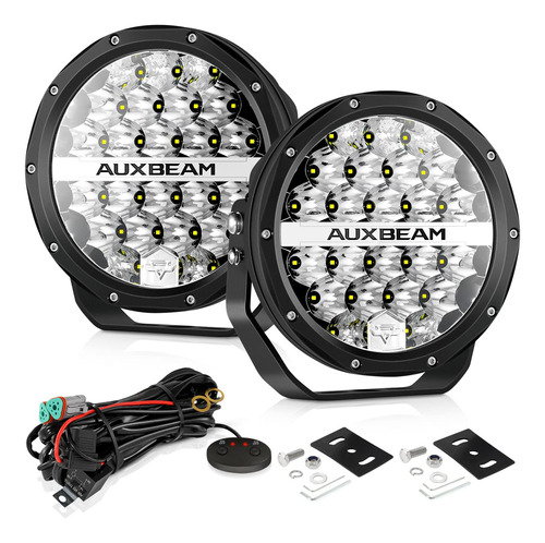 Auxbeam Luces De Conduccion Redondas De 7 Pulgadas, 240 W, 2