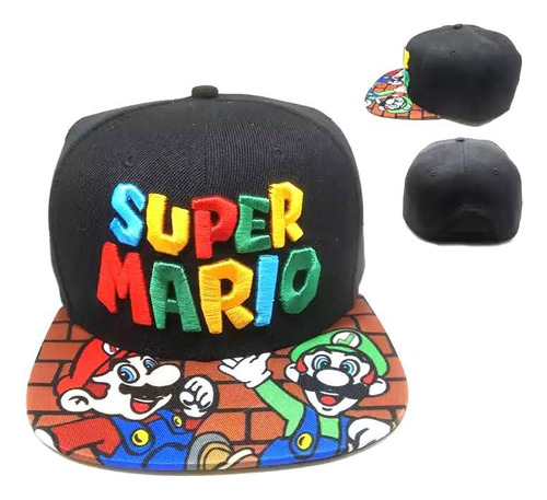 Gorro Snapback Jockey Super Mario Bros Super Nintendo Gorros