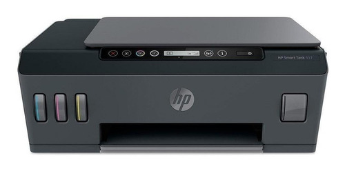 Imagem 1 de 3 de Impressora a cor multifuncional HP Smart Tank 517 com wifi cinza e preta 100V/240V