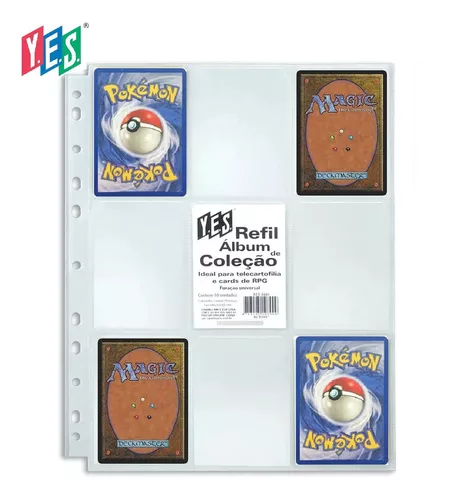 Pasta Fichário Álbum Pokémon Charizard para cards cartas + 10