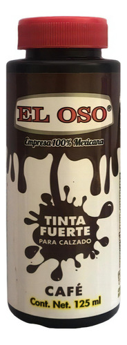 Tinta Fuerte Para Zapatos O Artículos De Piel El Oso - 125ml Color Cafe