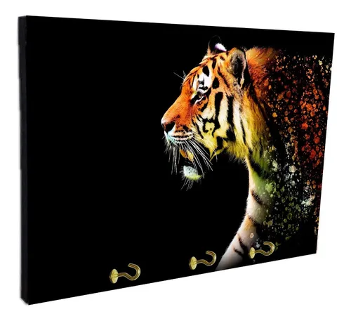 Porta Llaves De Pared Tigres Varios Modelos 15x20cm (22)