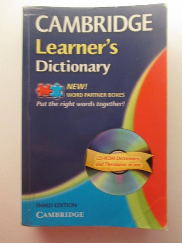 Cambridge Learner's Dictionary (no Incluye El Cd)