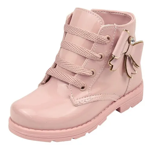 Bota Coturno Infantil Feminino Menina Barato Casual Fashion
