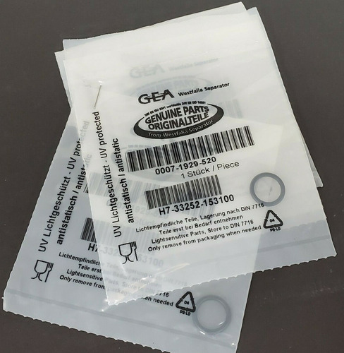 Lot Of 5 New Gea Westfalia 0007-1929-520 O-rings 000 Ccs