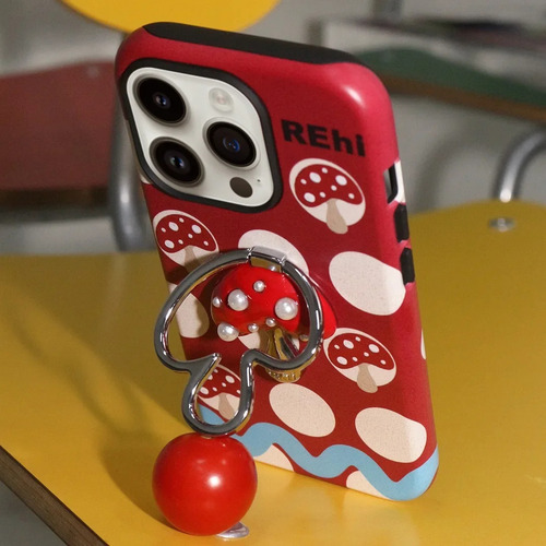 12promax - Rehi Original Design Red Umbrella Mushroom Phone