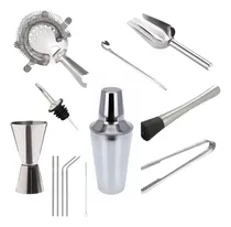 Comprar Kit Bartender Set Barman Completo Coctelera Trago Acero Inox