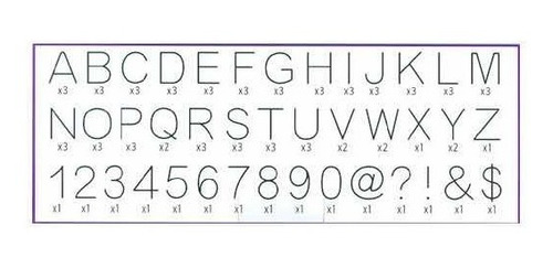 Juego De Planchas 88 Con Letras, Y Números Marca Wilton