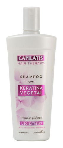 Shampoo Capilatis Con Keratina Vegetal Sin Colorantes 350 Ml