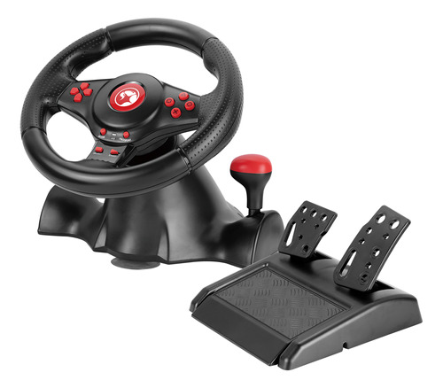 Volante Gaming Marvo Multiplataforma 180º Vibración - Spor