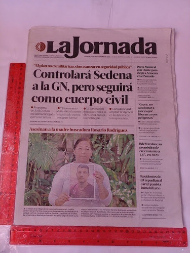 Revista La Jornada No 13692 1 De Septiembre De 2022
