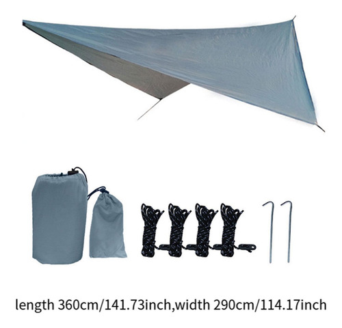 Lona Para Acampar, Toldo Para Tienda De Campaña, Toldo Gris