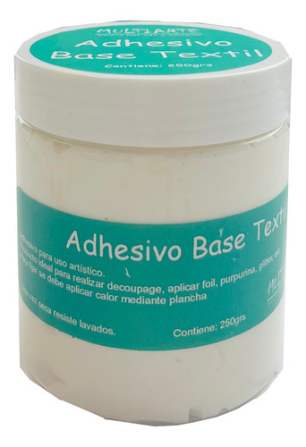 Adhesivo Base Textil Para Foil Y Glitter Multiarte 250gr 