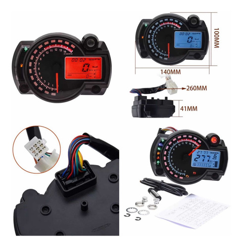 Imagen 4 de 4 de Cluster Universal Digital Para Motos 1041cou