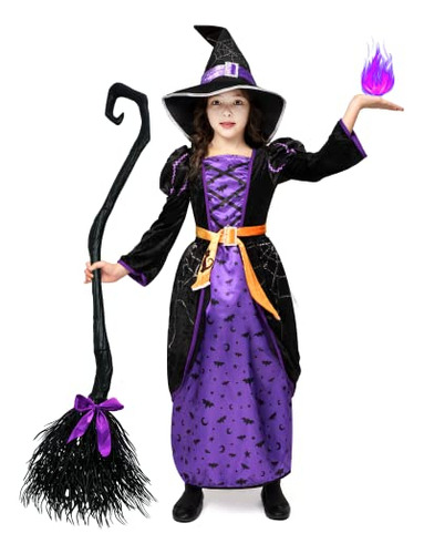 Traje De Brujas Pequeñas Para Niños, Halloween (3t V42x6