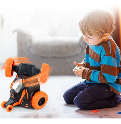 Coche De Acrobacias Eléctrico Automático Roll Toy Que Gira 3