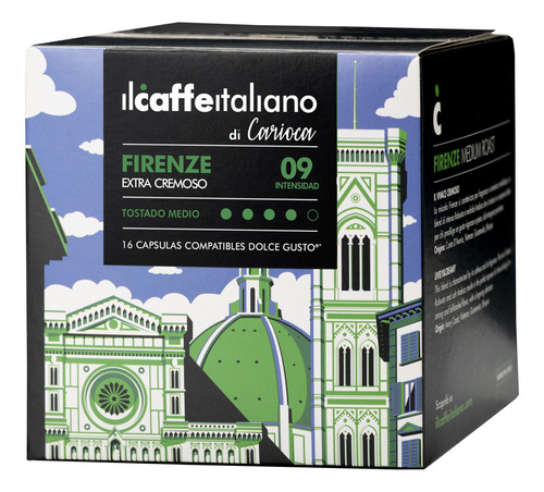 Cápsulas De Café Espresso Firenze Di Carioca 16u. D. G.