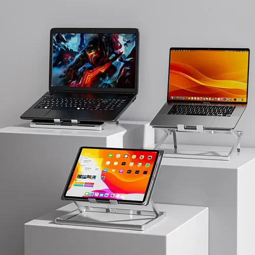 Soporte Notebook Escritorio Aluminio Plegable H12