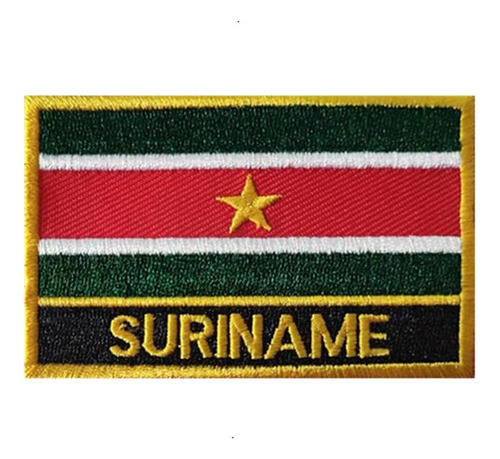 Uijokdef 1 Parche De Bandera De Surinam Para Planchar O Cose