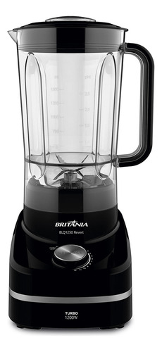 Liquidificador Britânia Revert Turbo Blq1250p 1200w Cor Preto 220V