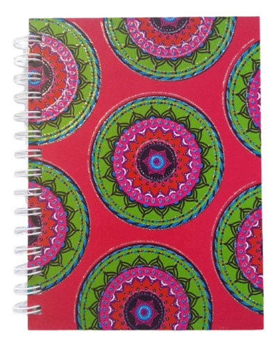 Cuaderno A5 C/ Espiral 16x21 Cm 120hjs T.dura Cartón Mándala