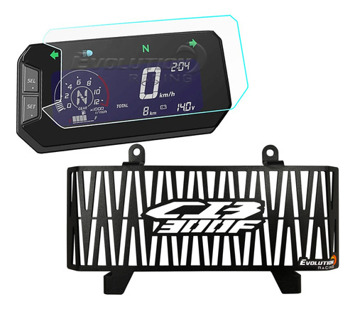 Protetor Radiador Cb 300f Twister 2023 Com Película Protetor