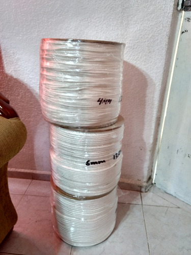Cuerda Seda Marina 10mm 30 Mts Maxicuerdas Trenzada Uso Rudo Blanco