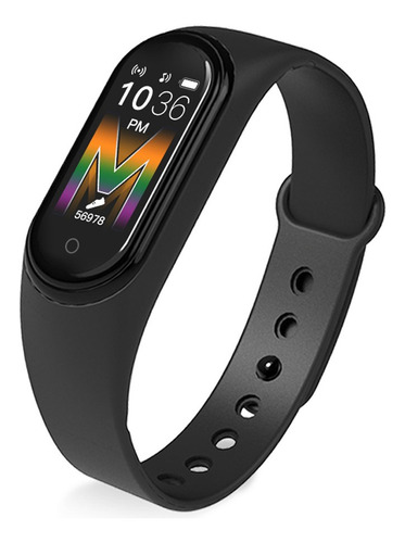 Reloj Smart Watch M4 Smartband Pulsera Deportivo Oximetro Bt Color de la correa Negro