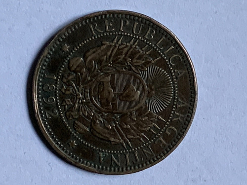 Robmar-argentina Moneda De 2 Centavo De Patacon Del Año 1892