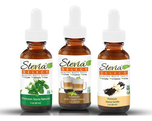 Stevia Select Gotas Vainilla Crema Irlandesa Keto