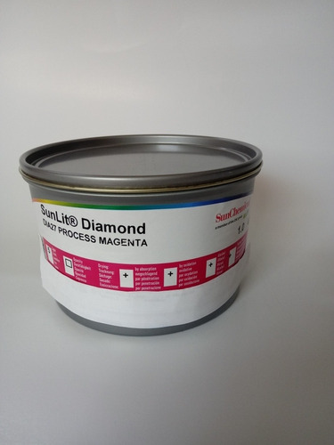 Tinta Litográfica Rojo O Magenta De Diamond X 1.0 Kg