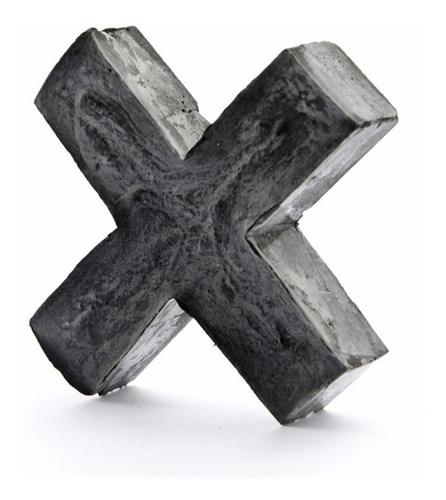 Imagen 4 de 5 de Figuras Cemento Equis X 3 Geometricas Concreto Minimalista